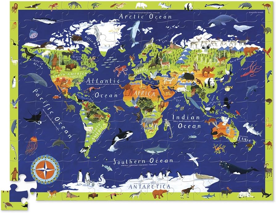 Amazon.com: Crocodile Creek Discover World Animals Learn + Play